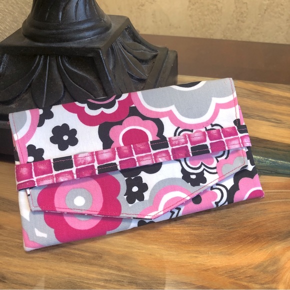 Cash Envelope/Receipt holder Fabric Handmade Wallet - Picture 1 of 4